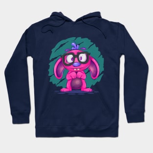 Shy cartoon monster Hoodie